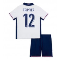 England Kieran Trippier #12 Hjemmebanesæt Børn EM 2024 Kortærmet (+ Korte bukser)